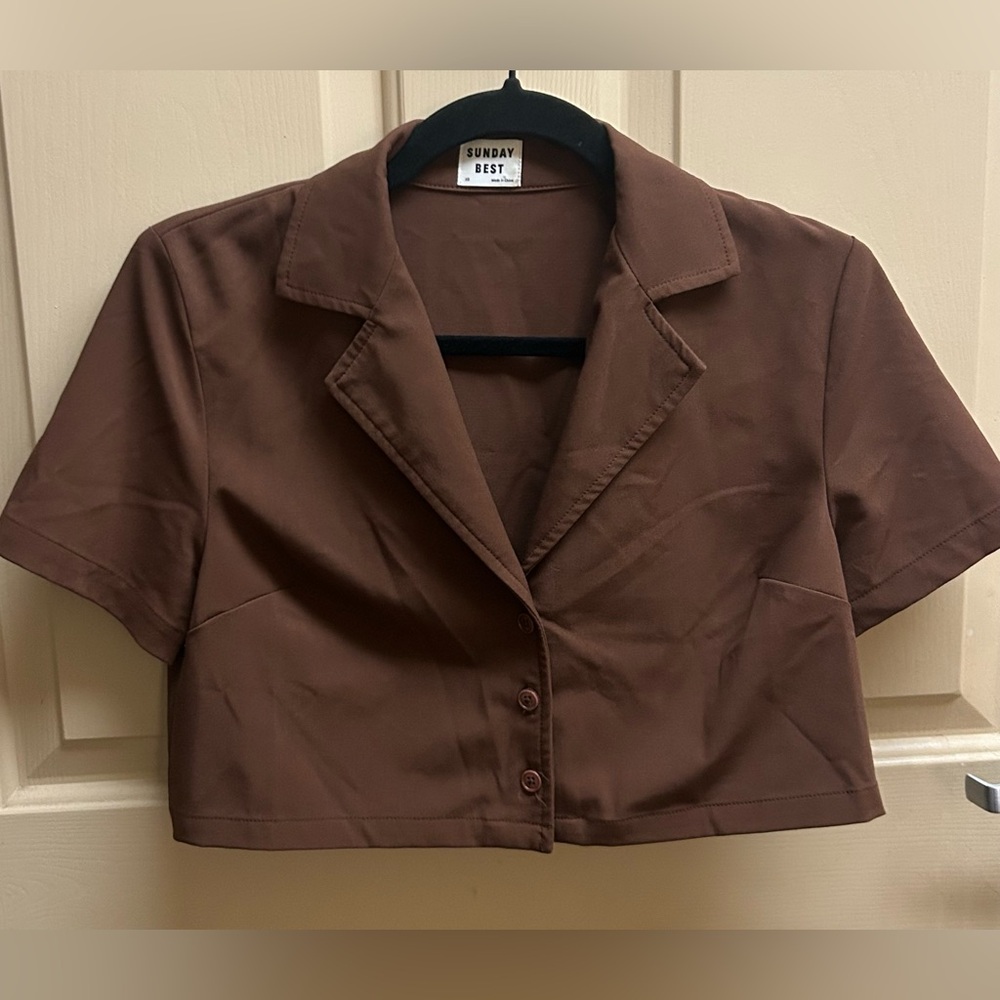 Sunday Best Chocolate Button Down Shirt